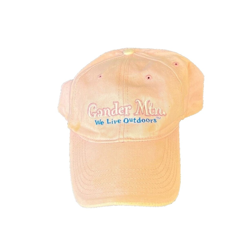 Gander Mountain Hat Mens Strapback ‎ Cap Light Pink Embroidered Outdoors